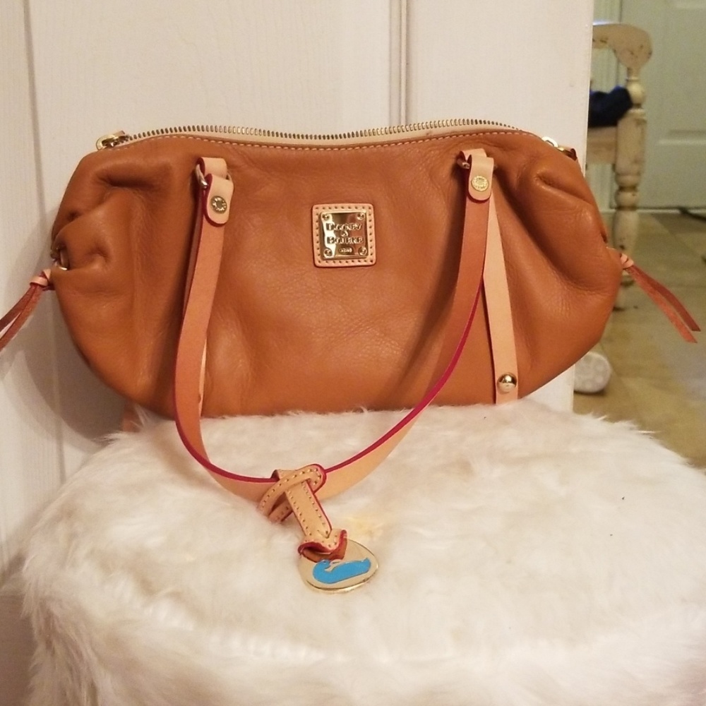 Dooney and Bourke camel barrel bag